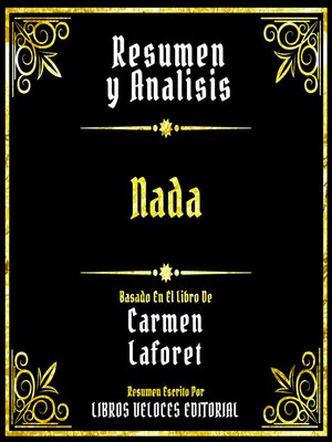 cover image of Resumen Y Analisis--Nada
